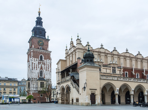 The Cloth Hall and Main Square in Krakow. - Foto, Imagen
