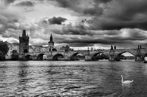 Çek Cumhuriyeti Prag 'daki Charles Köprüsü - Fotoğraf, Görsel