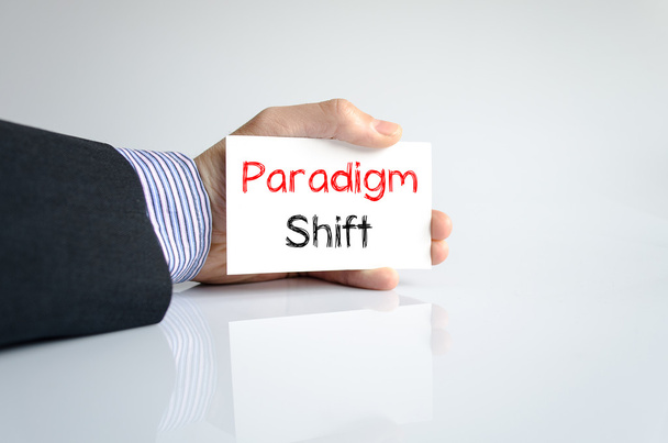 Paradigm shift text concept - Photo, Image