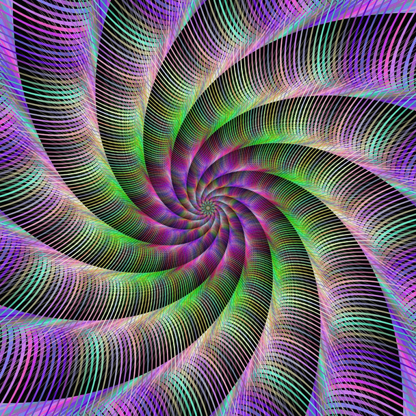 Multicolor spirala pasiasty projekt tło - Wektor, obraz