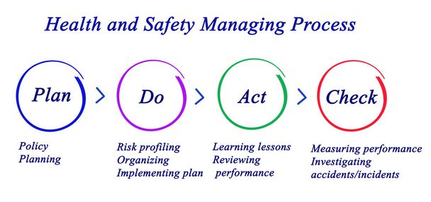 Diagrama del proceso de gestión de la salud y la seguridad
 - Foto, Imagen