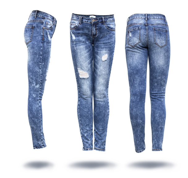 de vrouw jeans - Foto, afbeelding
