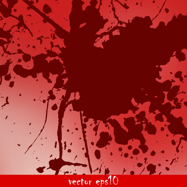 Splattered blood stains - Vector, Image