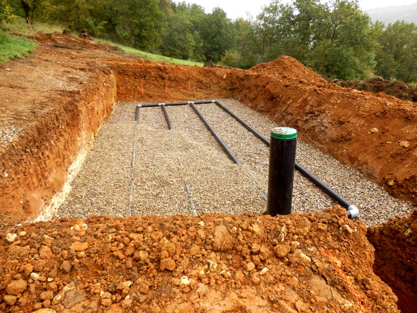 Sand and Gravel Drainage System - Photo, Image