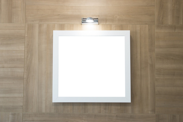 bir lamba beyaz tahta - Fotoğraf, Görsel