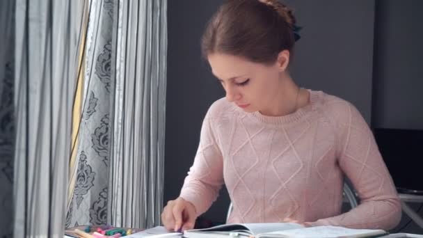 Жінка малює різні бізнес графіки математики
 - Кадри, відео