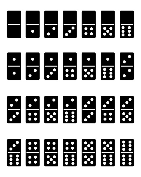 set of domino - Vector, Image