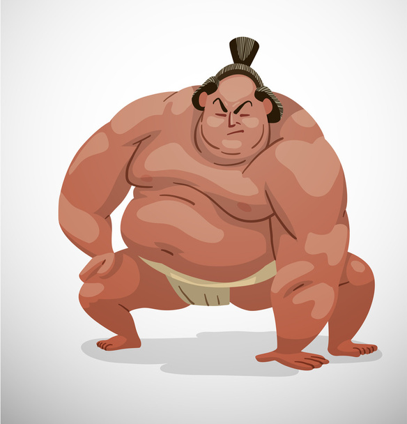 huge Sumo wrestler - Vector, Image