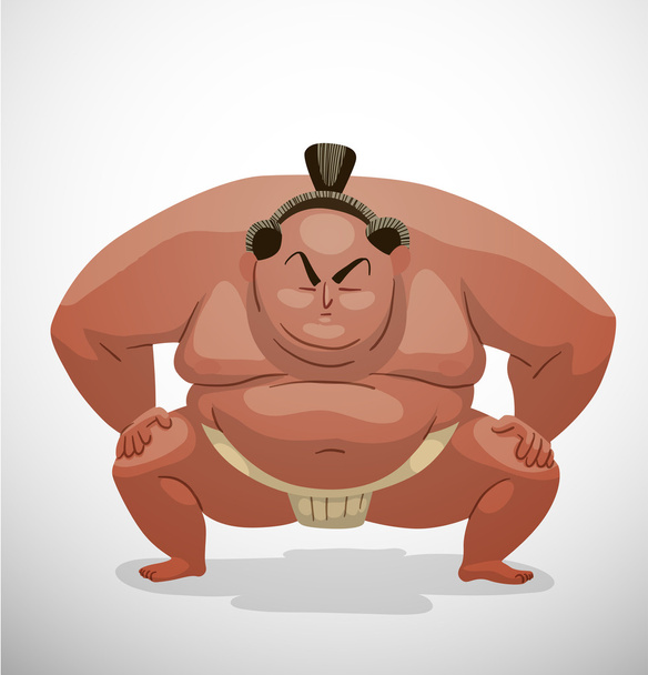 huge Sumo wrestler - Vektor, Bild