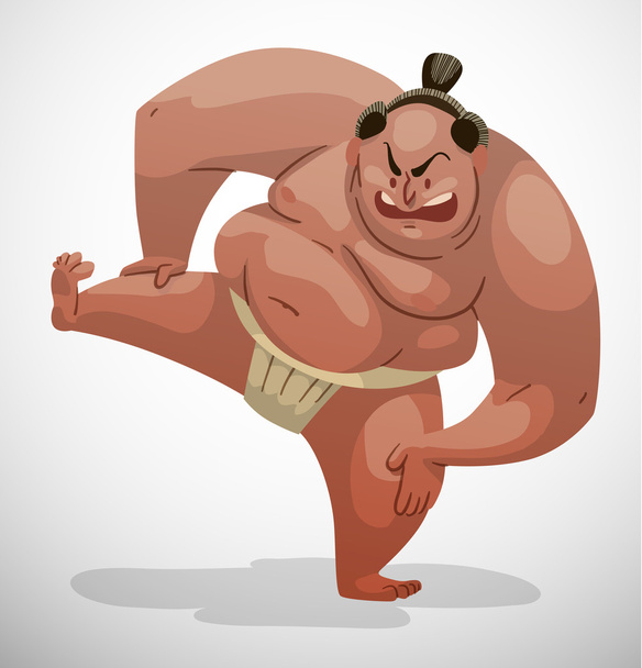 huge Sumo wrestler - Vektor, Bild