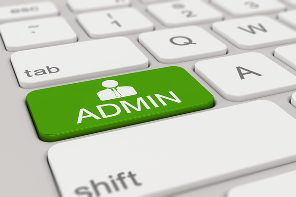 toetsenbord - admin - groen - Foto, afbeelding