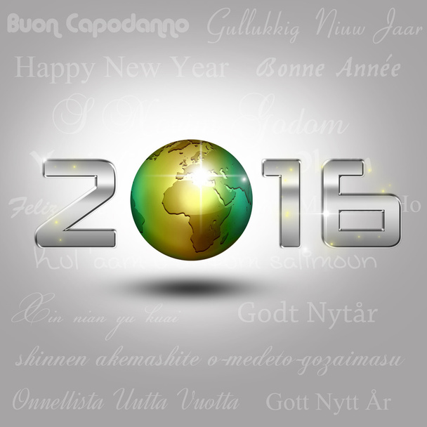 Welt Globus Neujahr 2016 - Foto, Bild
