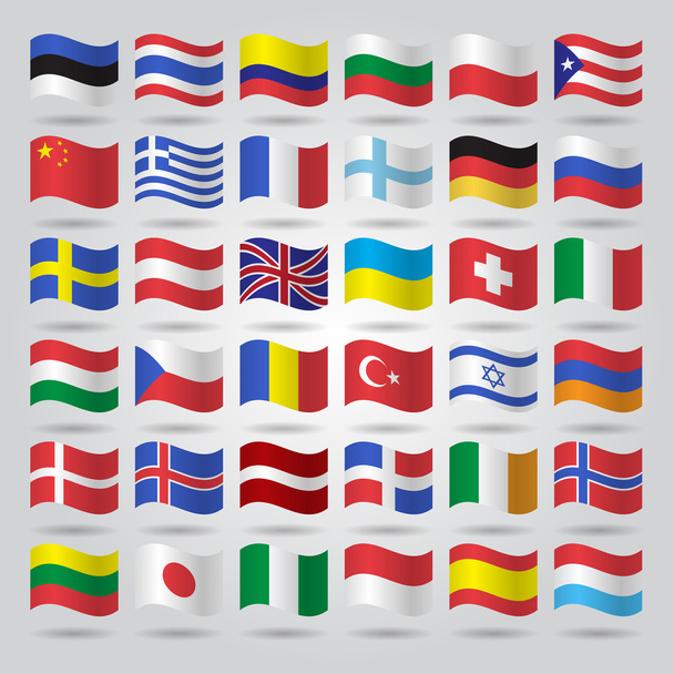 World flags collection - Vector, afbeelding