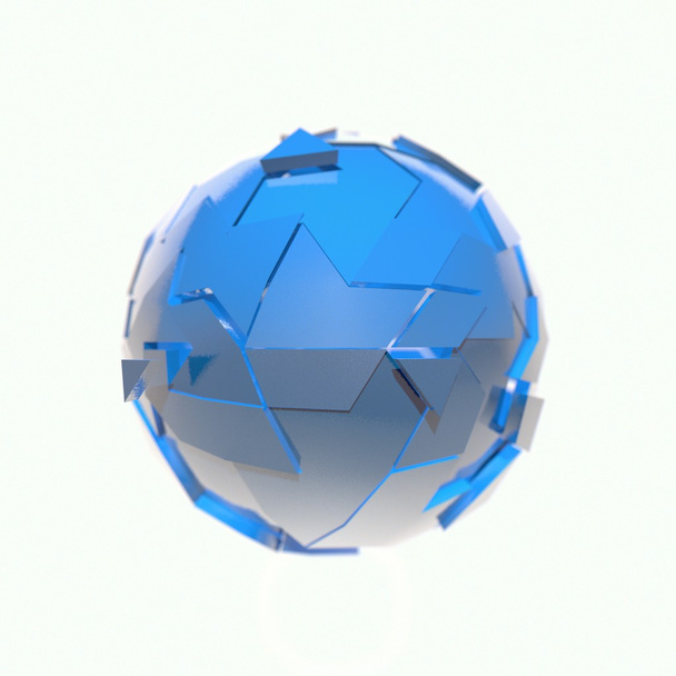 3d render structure sphere illustration - Foto, imagen