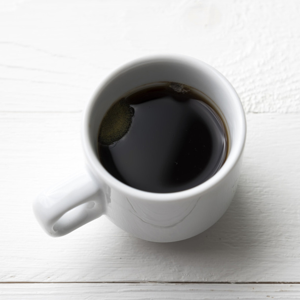 špinavé káva přes bílý - Fotografie, Obrázek