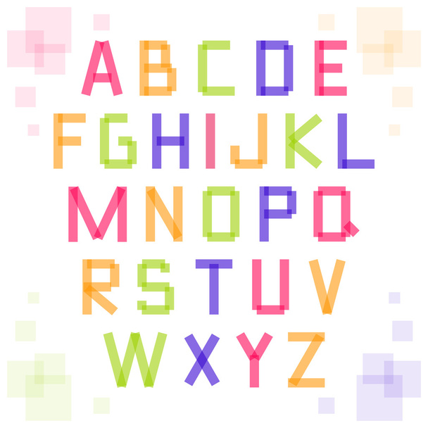 Vektor-abstraktes Alphabet (10eps) für Design - Vektor, Bild