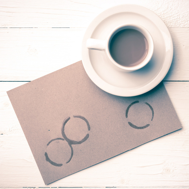 kávy šálek skvrny vintage styl - Fotografie, Obrázek