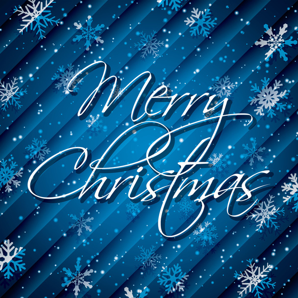 Blue Christmas background - Vector, Image