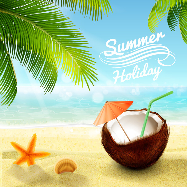 summer beach relax - Vector, Imagen