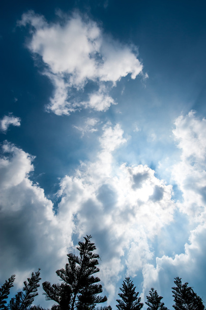 modrá obloha s mraky - Fotografie, Obrázek