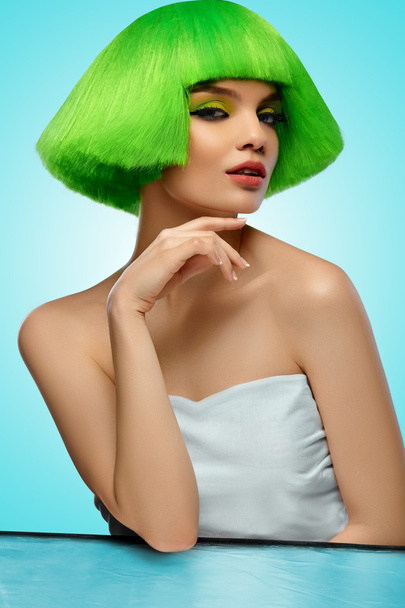 Beauty Fashion Model. Woman With Hair And Makeup.  High Quality - 写真・画像