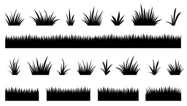 silhouettes d'herbe 02
 - Vecteur, image