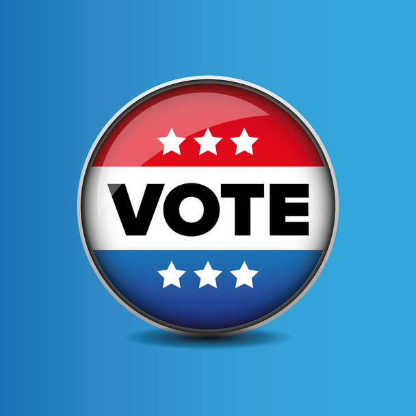 US Vote badge - Vector, Image