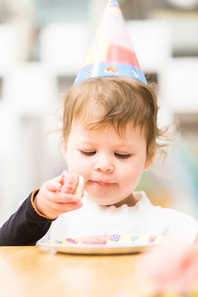 Kisgyermek lány születésnapi party - Fotó, kép