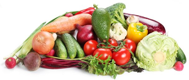 Gemüse auf einem weißen - Foto, Bild
