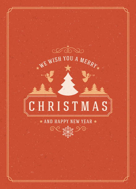 Feliz Navidad tarjetas de felicitaciones o diseño de póster
 - Vector, imagen