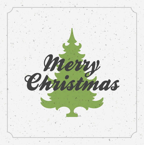Neşeli Noel tebrik kartı veya Poster Tasarımı - Vektör, Görsel
