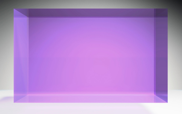 futuristic cube crystal display panel purple - Φωτογραφία, εικόνα