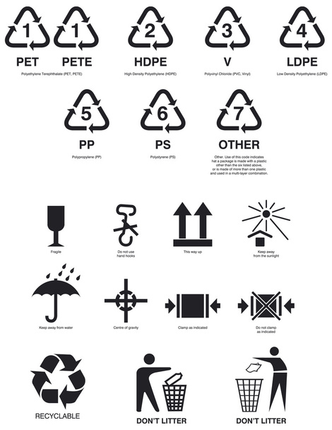 Symboles d'emballage
 - Vecteur, image
