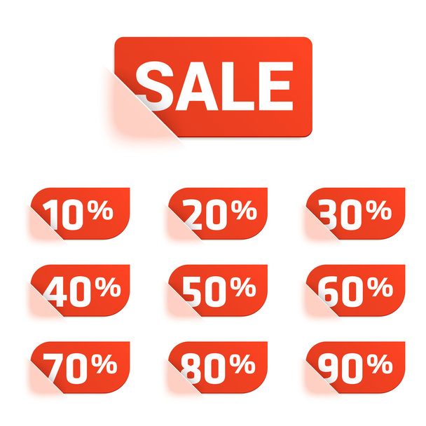 discount prices tags - Vector, imagen