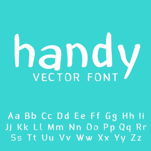 hand-drawn latin alphabet - Vector, Image