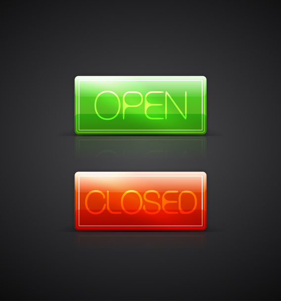 Open close glass plates - Vector, Image