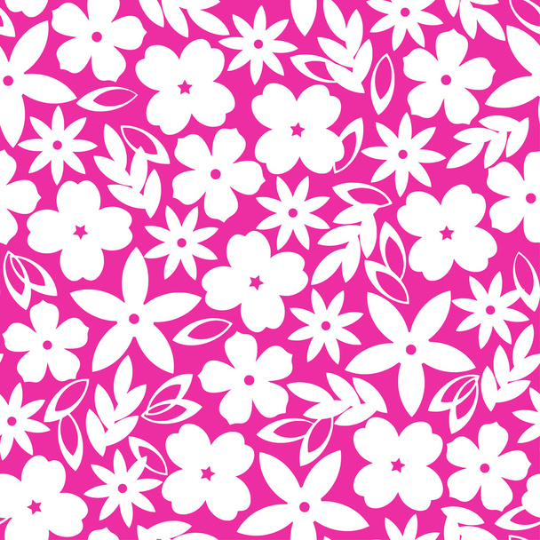 Flower illustration pattern - Vecteur, image