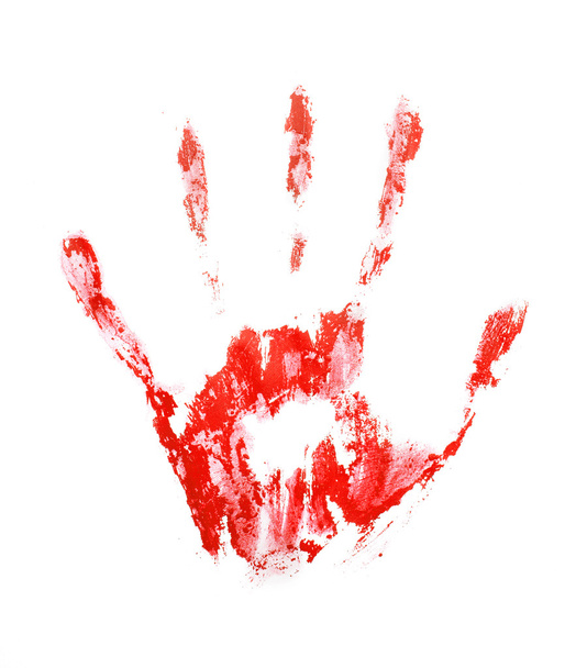 Red hand print - Photo, Image