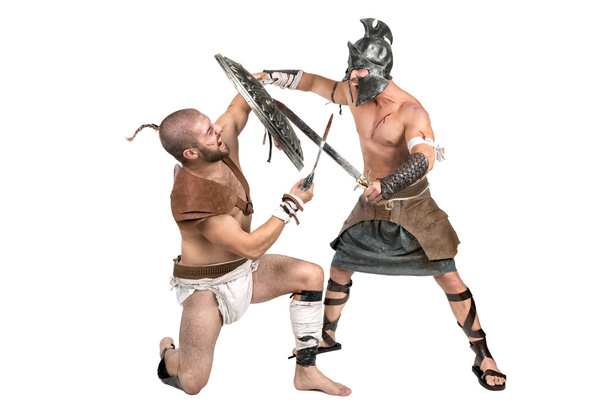 dwóch gladiatorów, wojownicy - Zdjęcie, obraz
