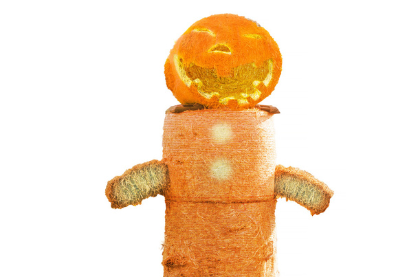 Strohballen-Charakter für Halloween - Foto, Bild