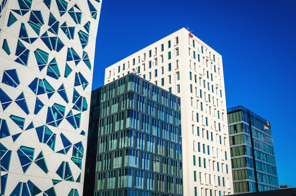 Quartier des affaires moderne à Oslo, Norvège
 - Photo, image