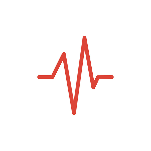 Kalp atışını, kardiyogram, tıp Icon - vektör - Vektör, Görsel