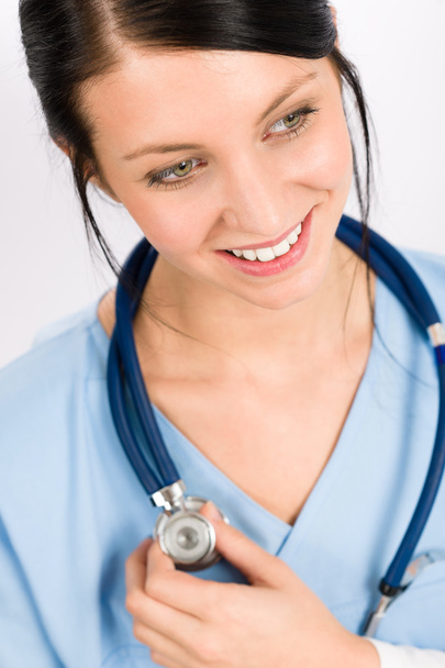 Woman doctor young medical nurse smiling - Fotó, kép