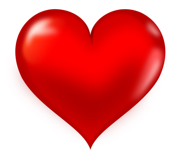 Red heart - Vecteur, image