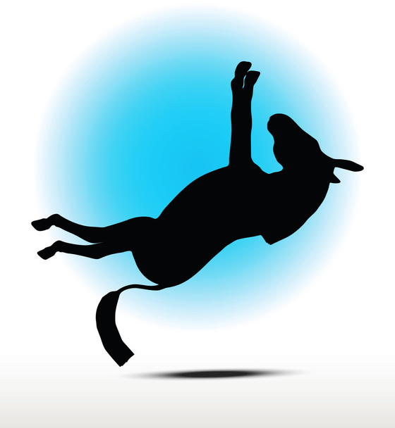 γάιδαρος σιλουέτα διανυσματική εικόνα - Διάνυσμα, εικόνα