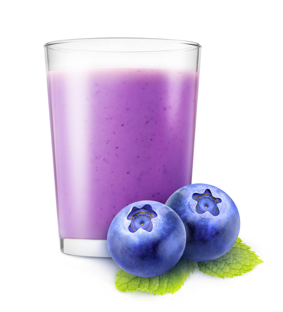 Fresh blueberry smoothie - Foto, afbeelding