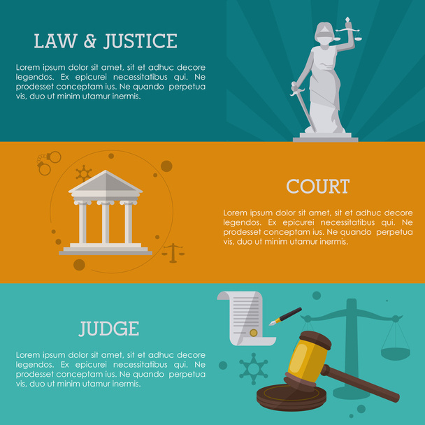 Recht en rechtvaardigheid pictogram ontwerp - Vector, afbeelding