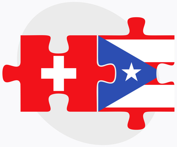 Bandiere Svizzera e Porto Rico
 - Vettoriali, immagini