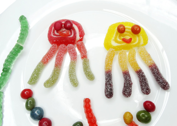 креативний мармелад фруктовий желе солодка їжа формі спринту
 - Фото, зображення