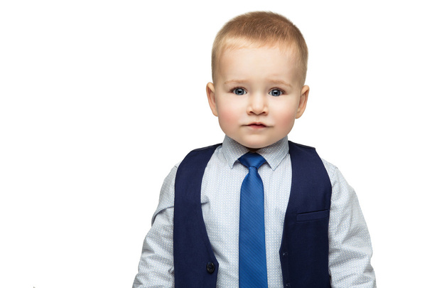 Business boy in tie - Fotó, kép